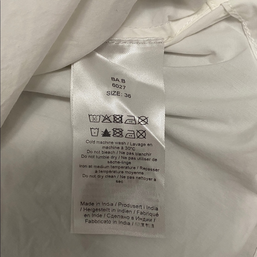 Ganni Bright White Peter Pan Collar Shirt - Picture 4 of 5